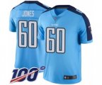 Tennessee Titans #60 Ben Jones Limited Light Blue Rush Vapor Untouchable 100th Season Football Jersey