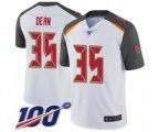 Tampa Bay Buccaneers #35 Jamel Dean White Vapor Untouchable Limited Player 100th Season Football Jersey