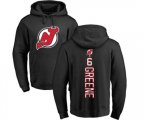 New Jersey Devils #6 Andy Greene Black Backer Pullover Hoodie