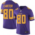 Minnesota Vikings #80 Cris Carter Elite Purple Rush Vapor Untouchable NFL Jersey