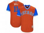 Houston Astros #11 Evan Gattis Bull Authentic Orange 2017 Players Weekend MLB Jersey