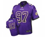 Minnesota Vikings #97 Everson Griffen Limited Purple Drift Fashion Football Jersey