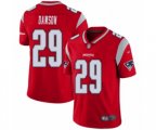 New England Patriots #29 Duke Dawson Limited Red Inverted Legend Football Jersey