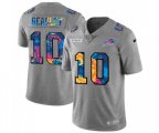 Buffalo Bills #10 Cole Beasley Multi-Color 2020 NFL Crucial Catch NFL Jersey Greyheather