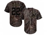 Milwaukee Brewers #22 Christian Yelich Camo Realtree Collection Cool Base Stitched MLB Jersey