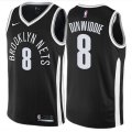 Brooklyn Nets #8 Spencer Dinwiddie Swingman Black NBA Jersey - City Edition