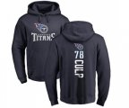 Tennessee Titans #78 Curley Culp Navy Blue Backer Pullover Hoodie