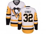 Reebok Pittsburgh Penguins #32 Mark Streit Authentic White Away NHL Jersey