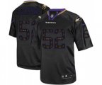 Baltimore Ravens #52 Ray Lewis Elite New Lights Out Black Football Jersey