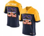 Green Bay Packers #52 Clay Matthews Elite Navy Blue Alternate USA Flag Fashion Football Jersey