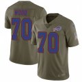Buffalo Bills #70 Eric Wood Limited Olive 2017 Salute to Service NFL Jersey