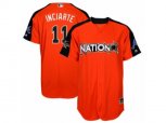 Atlanta Braves #11 Ender Inciarte Replica Orange National League 2017 MLB All-Star MLB Jersey