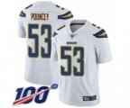 Los Angeles Chargers #53 Mike Pouncey White Vapor Untouchable Limited Player 100th Season Football Jersey