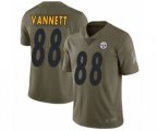 Pittsburgh Steelers #88 Nick Vannett Limited Olive 2017 Salute to Service Football Jersey