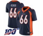 Denver Broncos #66 Dalton Risner Navy Blue Alternate Vapor Untouchable Limited Player 100th Season Football Jersey