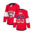 Florida Panthers #53 John Ludvig Authentic Red USA Flag Fashion Hockey Jersey