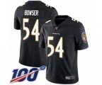 Baltimore Ravens #54 Tyus Bowser Black Alternate Vapor Untouchable Limited Player 100th Season Football Jersey