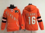 Women Philadelphia Flyers #16 Bobby Clarke Orange NHL Hoodie