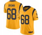 Los Angeles Rams #68 Jamon Brown Limited Gold Rush Vapor Untouchable Football Jersey