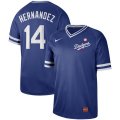 Nike Los Angeles Dodgers #14 Enrique Hernandez Blue M&N MLB Jersey