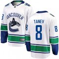 Vancouver Canucks #8 Christopher Tanev Fanatics Branded White Away Breakaway NHL Jersey