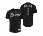 Atlanta Braves #1 Ozzie Albies Black 2019 Players Weekend Authentic Jersey