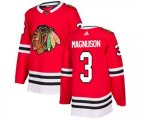 Chicago Blackhawks #3 Keith Magnuson Premier Red Home NHL Jersey