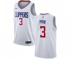 Los Angeles Clippers #3 Chris Paul Authentic White Basketball Jersey - Association Edition