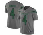 New York Jets #4 Lac Edwards Limited Gray Inverted Legend Football Jersey