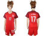 2017-18 USA #17 ALTIDORE Women Away Soccer Jersey