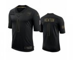 New England Patriots #1 Cam Newton Black 2020 Salute To Service Limited Jersey