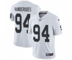 Oakland Raiders #94 Eddie Vanderdoes White Vapor Untouchable Limited Player Football Jersey