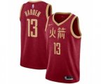 Houston Rockets #13 James Harden Authentic Red NBA Jersey - 2018-19 City Edition
