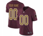 Washington Redskins Customized Burgundy Red Gold Number Alternate 80TH Anniversary Vapor Untouchable Limited Player Football Jersey