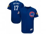 Chicago Cubs #17 Kris Bryant Royal Blue 2017 Spring Training Authentic Collection Flex Base MLB Jersey