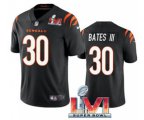 Cincinnati Bengals #30 Jessie Bates III 2022 Black Super Bowl LVI Vapor Limited Stitched Jersey