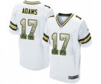 Green Bay Packers #17 Davante Adams Elite White Road Drift Fashion Football Jersey