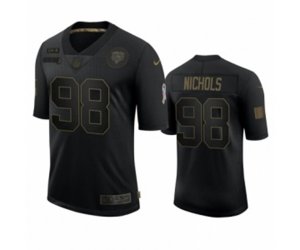 Chicago Bears #98 Bilal Nichols Black 2020 Salute To Service Limited Jersey