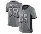Oakland Raiders #55 Vontaze Burfict Limited Gray Rush Drift Fashion Football Jersey