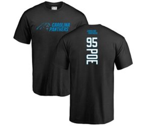 Carolina Panthers #95 Dontari Poe Black Backer T-Shirt