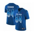 New York Giants #54 Olivier Vernon Limited Royal Blue NFC 2019 Pro Bowl Football Jersey