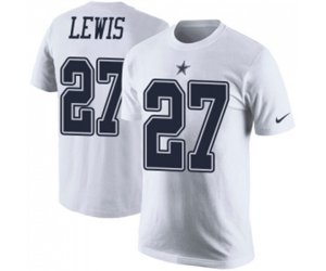 Dallas Cowboys #27 Jourdan Lewis White Rush Pride Name & Number T-Shirt