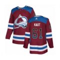 Colorado Avalanche #61 Martin Kaut Authentic Burgundy Drift Fashion NHL Jersey