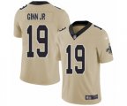 New Orleans Saints #19 Ted Ginn Jr Limited Gold Inverted Legend Football Jersey