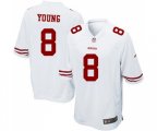 San Francisco 49ers #8 Steve Young Game White Football Jersey