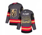 Vegas Golden Knights #29 Marc-Andre Fleury Authentic Black Drift Fashion NHL Jersey