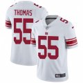 New York Giants #55 J.T. Thomas White Vapor Untouchable Limited Player NFL Jersey