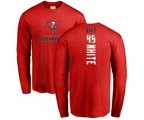 Tampa Bay Buccaneers #45 Devin White Red Backer Long Sleeve T-Shirt