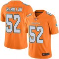 Miami Dolphins #52 Raekwon McMillan Elite Orange Rush Vapor Untouchable NFL Jersey