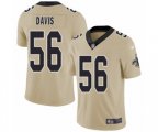 New Orleans Saints #56 DeMario Davis Limited Gold Inverted Legend Football Jersey